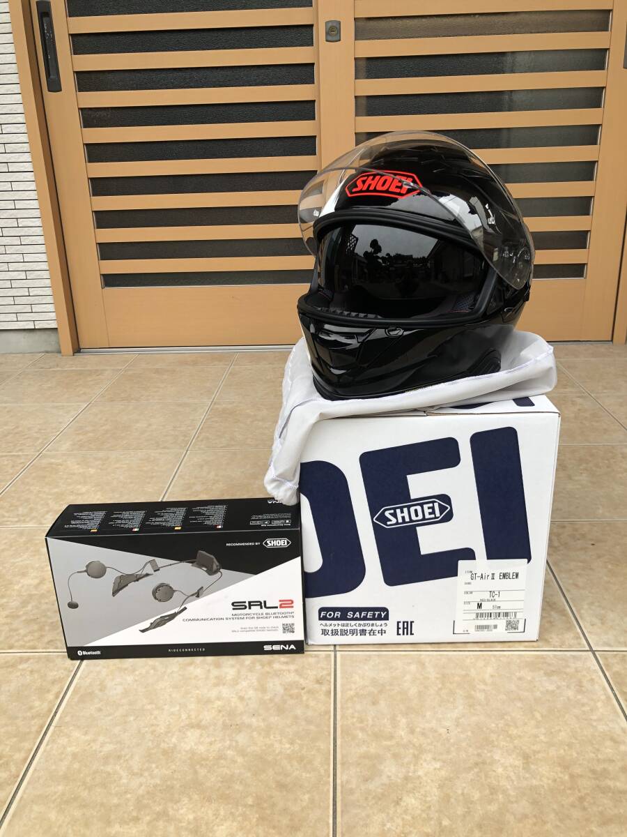 フルフェイス SHOEI ショウエイ GT-Air　エンブレム　SENA　専用インカム付き　中古美品　サイズM_画像3