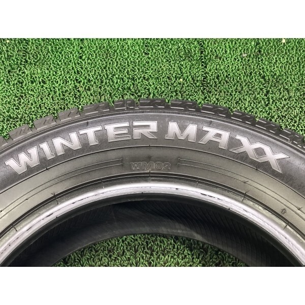 2022年製 9分山 ダンロップ WINTERMAXX WM02 195/65R15 91Q 4本/札幌市手渡し可/中古スタッドレスタイヤ(冬タイヤ) エスクァイア A2_82_画像9