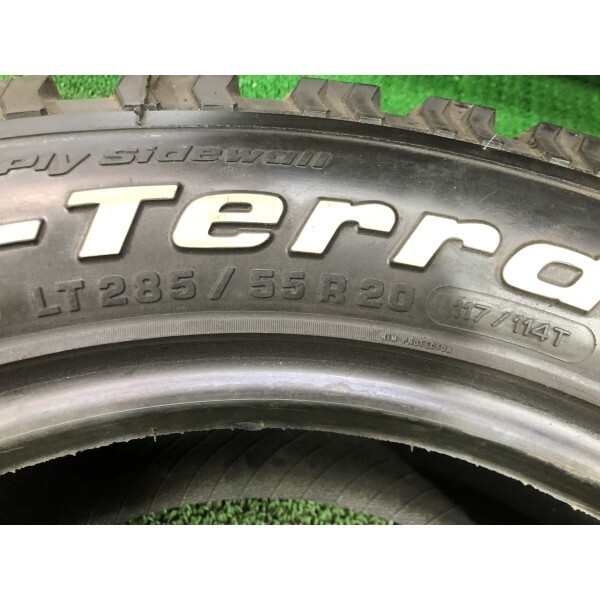 2015年製 9分山 BFGoodrich All-Terrain T/A KO LT285/55R20 117/114T 4本/札幌市手渡し可/中古オンロードタイヤ(夏タイヤ) F_251の画像9