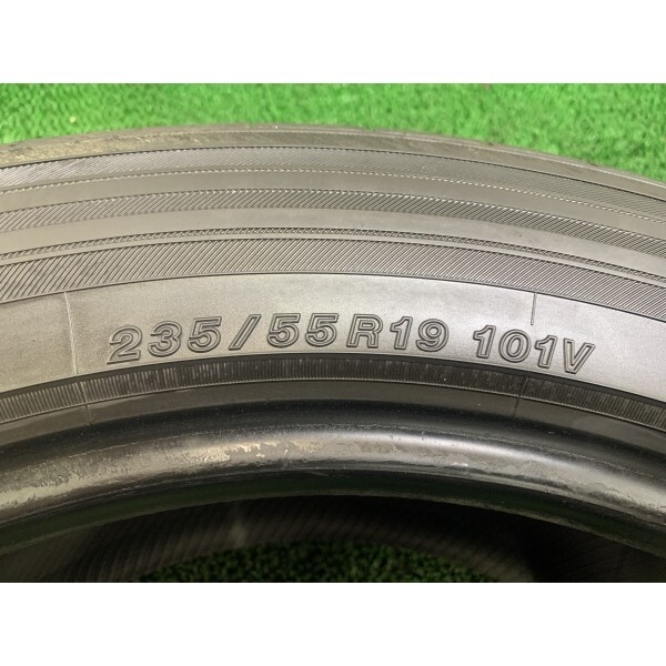 2019年製 8～9分山 ヨコハマ BluEarth-XT AE61 235/55R19 101V 2本/札幌市手渡し可/中古オンロードタイヤ(夏) メルセデスベンツGLC F_127の画像8