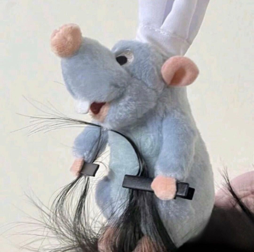 ラスト①レミー カチューシャ ぬいぐるみ ぬい シェフレミー ラスト①レミー カチューシャ ぬいぐるみ ぬい シェフレミー