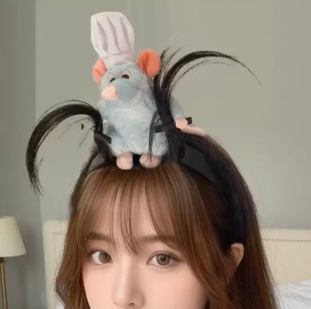 ラスト①レミー カチューシャ ぬいぐるみ ぬい シェフレミー ラスト①レミー カチューシャ ぬいぐるみ ぬい シェフレミー