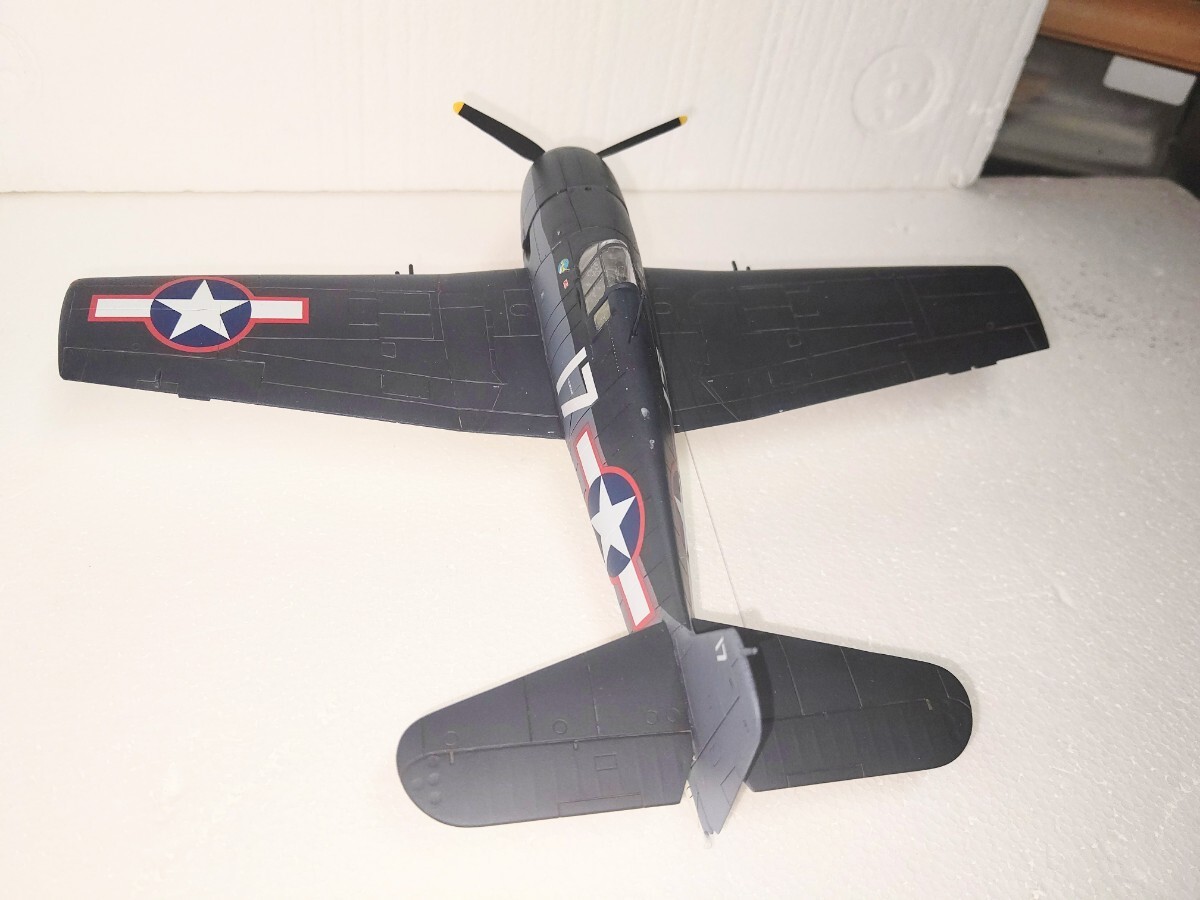  Hasegawa 1/48 America navy g llama nF6F-3 hell cat . on fighter (aircraft) painted final product 