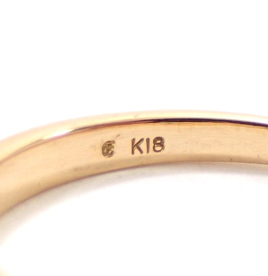 【吉村質店】K18ブルートパーズ約4.5ｍｍ×3.1ｍｍリング2.9g＃14_画像6