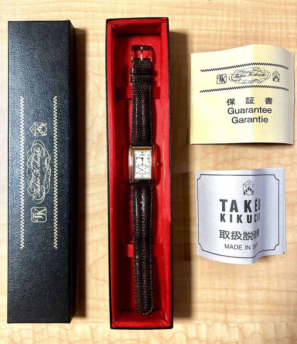  Takeo Kikuchi ручной завод наручные часы прекрасный товар TK3801