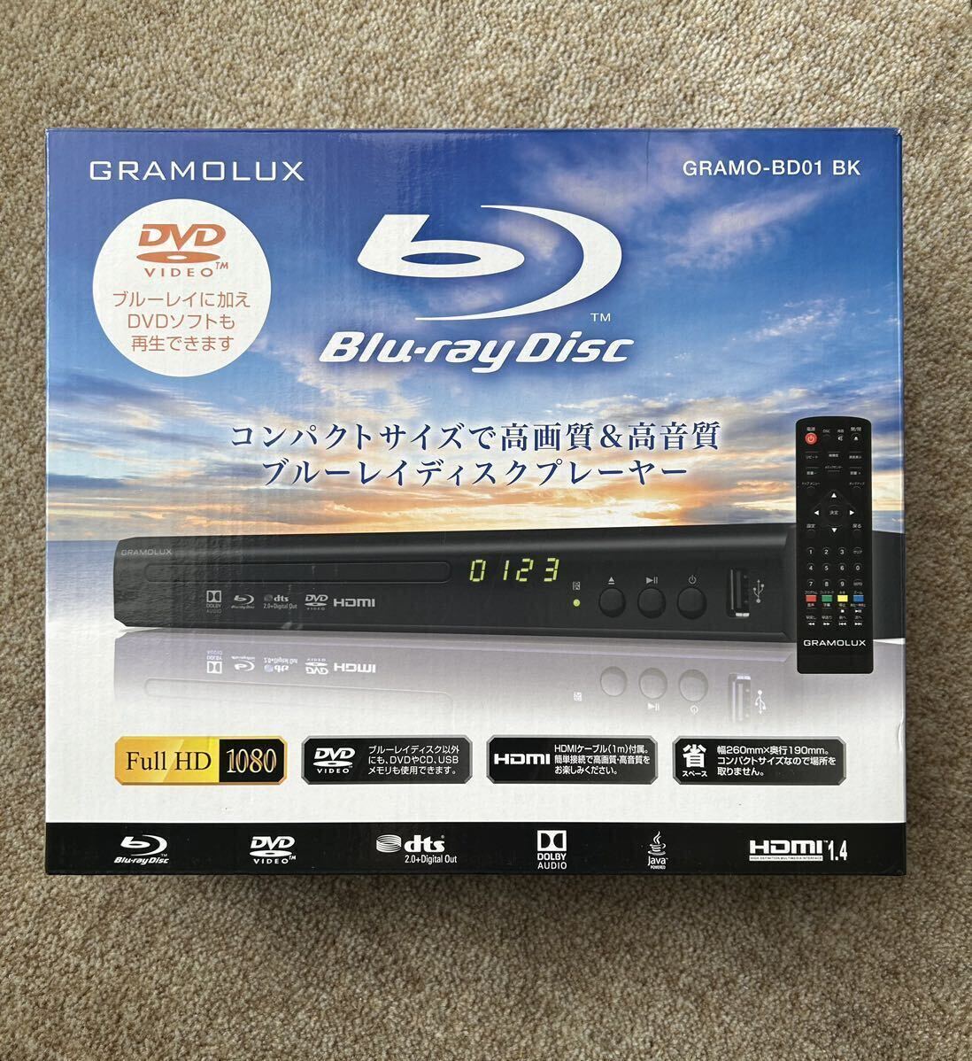 * operation verification settled *blu-ray Blue-ray disk player GRAMO-BD01glamo Lux HDMI cable attached 