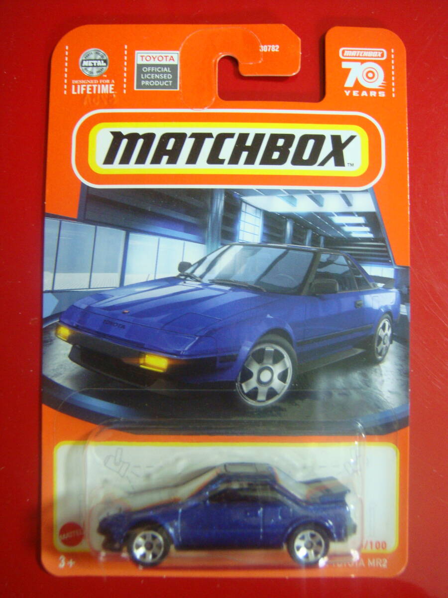 MATCHBOX　1984　トヨタ　MR2　青【レアミニカー】_画像1