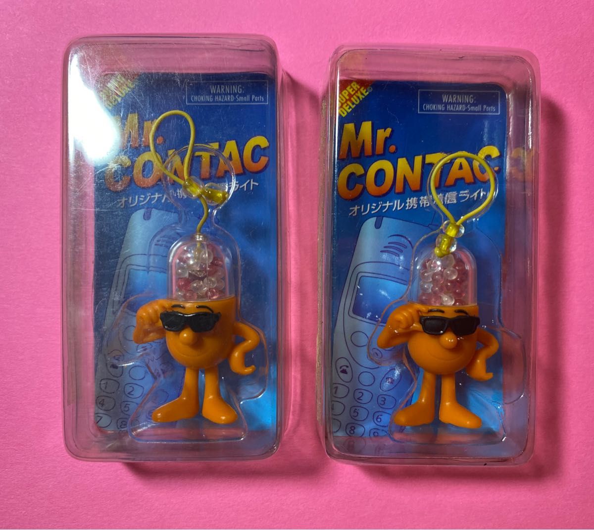 Mr.CONTAC オリジナル携帯着信ライト２個　ウォッチストラップ１個　ミスターコンタック　非売品