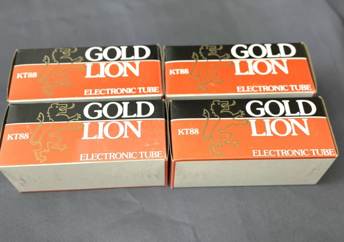 GOLD LION KT88 真空管 、4本セット。元箱付き