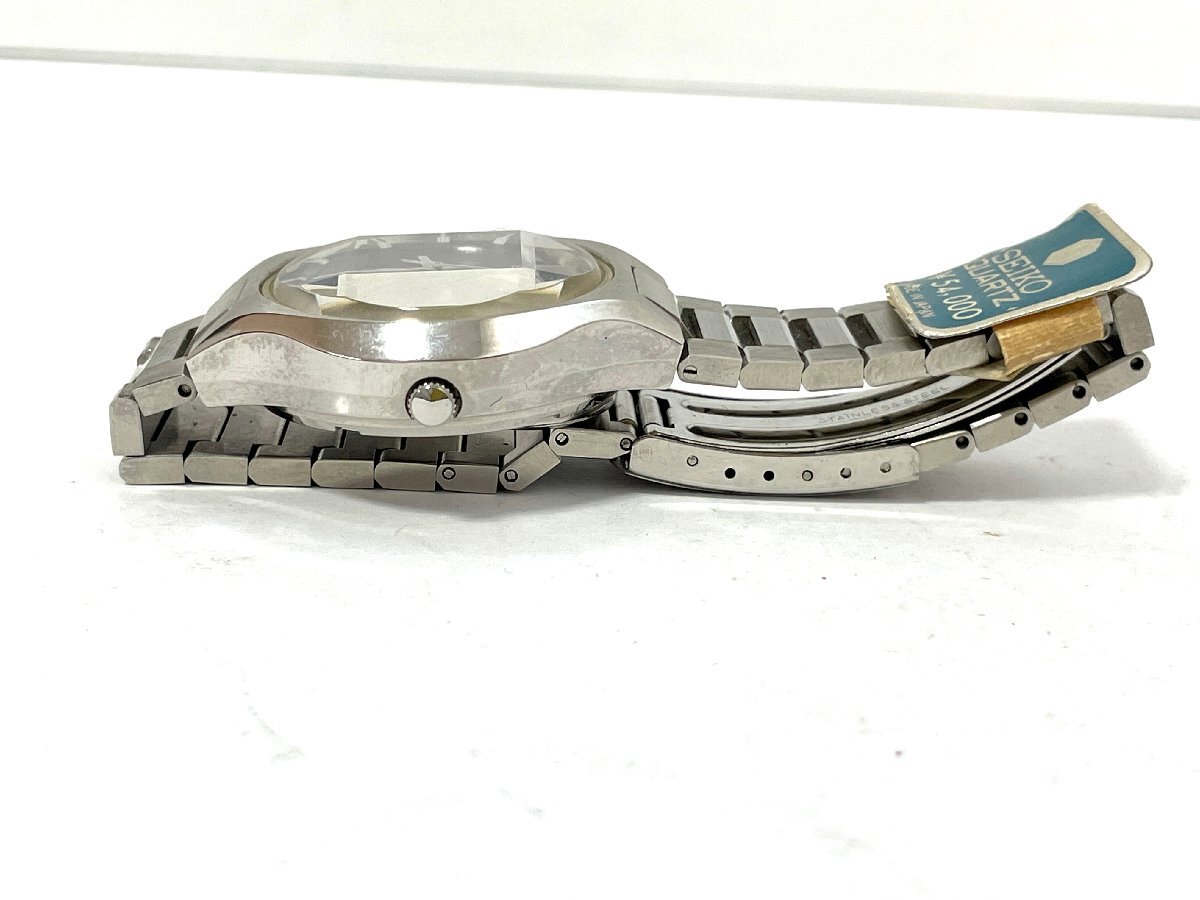 【中古】SEIKO セイコー　QRデイデイトカットガラス　クォーツ　SS　腕時計 ブルー　3863-8000_画像2