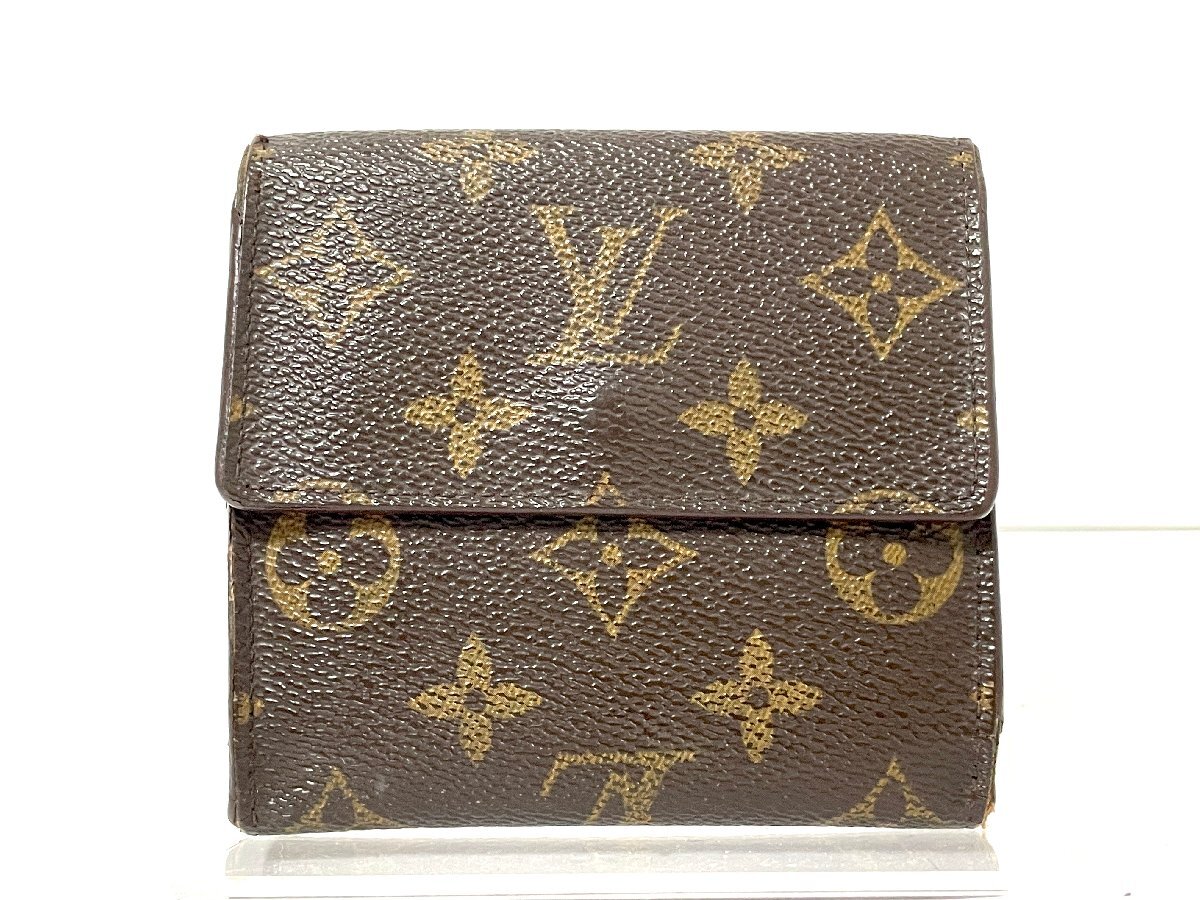 【中古】LOUIS VUITTON LV ルイヴィトン モノグラム 長財布 ウォレット ポシェットフォイユエリーズ M61652の画像2