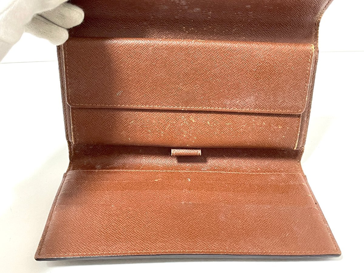 【中古】LOUIS VUITTON LV ルイヴィトン 財布 ウォレット モノグラム ポルトフォイユ インターナショナル M61215の画像9