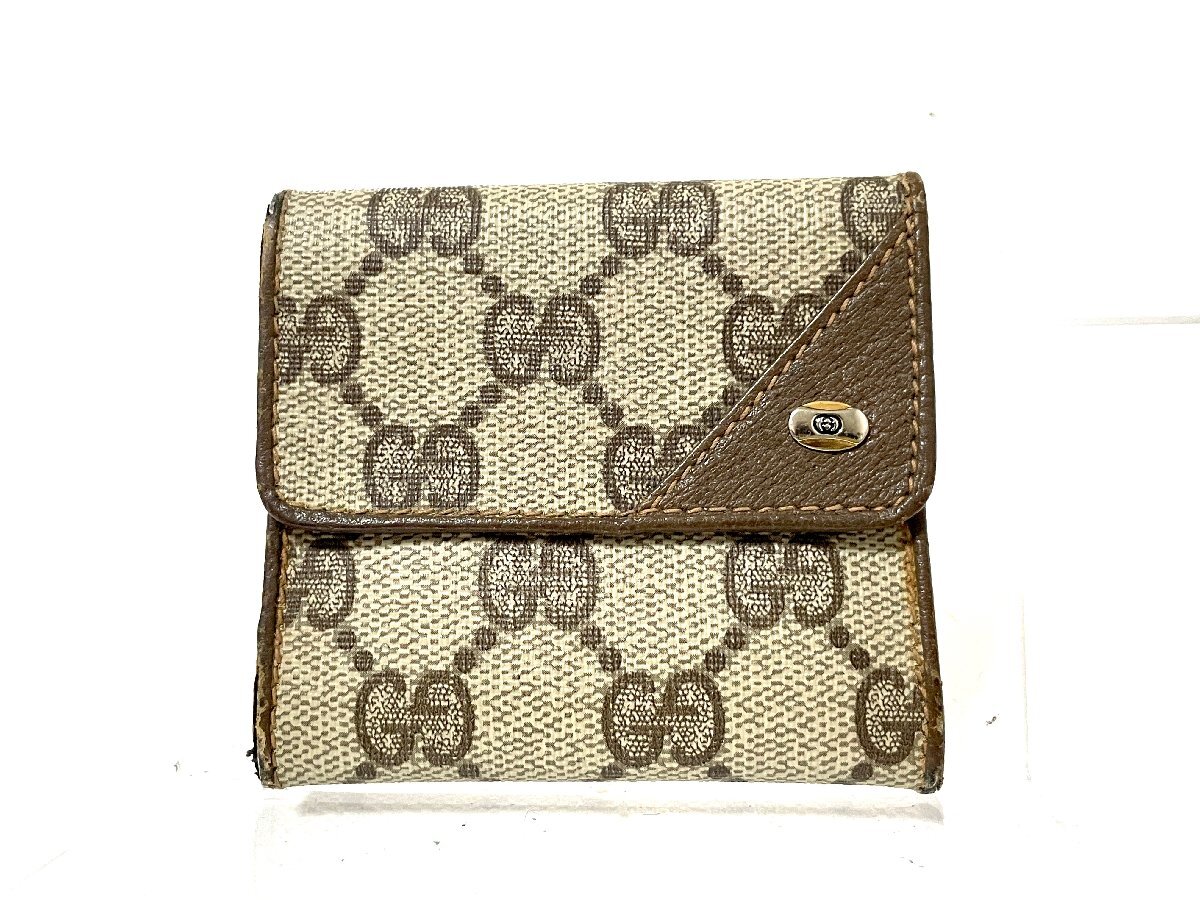 【中古】GUCCI グッチ　ウォレット　財布　コインケース　GG柄_画像1