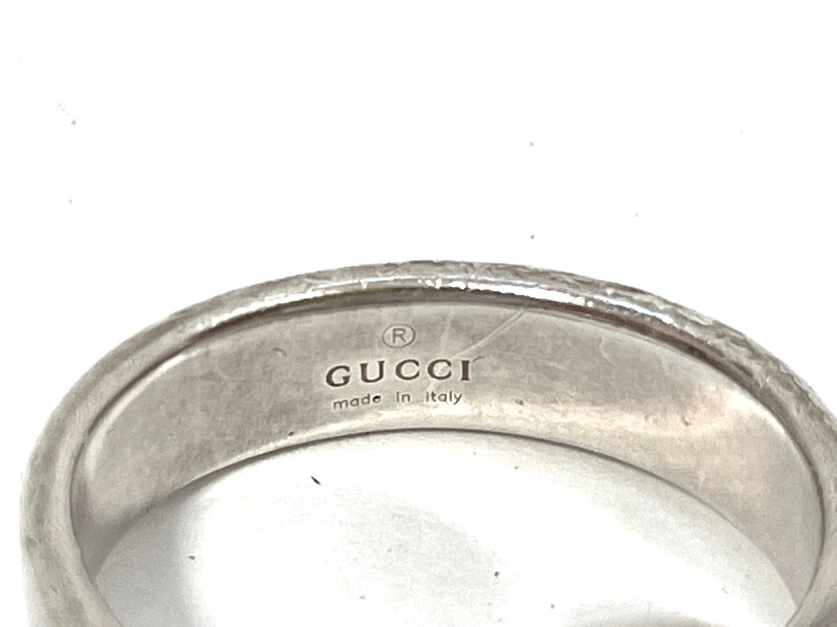【中古】GUCCI グッチ インターロッキングG リング 指輪 シルバー SV925 4.4gの画像6