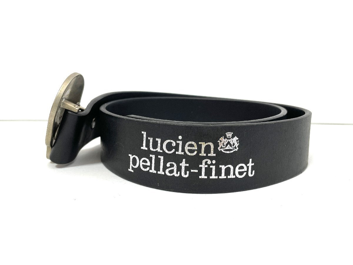 【中古】Lucien Pellat-Finet ルシアンペラフィネ ベルト スカルバックル レザー ブラックの画像2