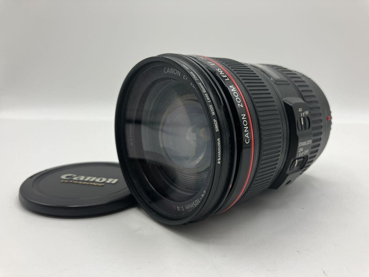 240412324004 Canon キャノン ZOOM LENS EF 24-105mm 1:4 MACRO 0.45m/1.5ft レンズ カメラレンズ マクロレンズ 一眼レフカメラ 中古の画像1