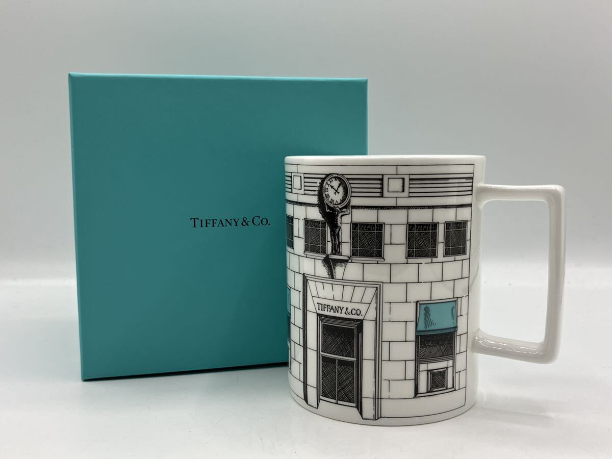 240417346003 【限定品】Tiffany & Co. ティファニー VIP限定 シリアル入り マグカップ ブルーボックス TFブルー 非売品 食器 レア 中古_画像1