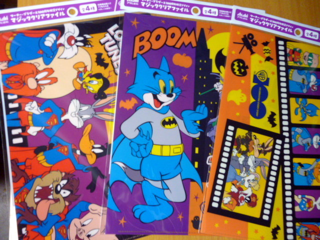  new goods wa-na- Brother s design Magic clear file Tom . Jerry Bugs Bunny looney tunes Superman bado man 