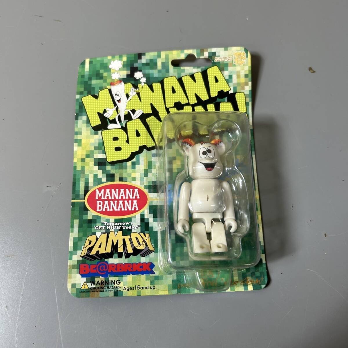 ☆未開封品 2点セット BE@RBRICK ベアブリック MANANA BANANA 茶 白 メディコムトイ フィギュア おもちゃ(中古品/現状品/保管品)☆_画像5