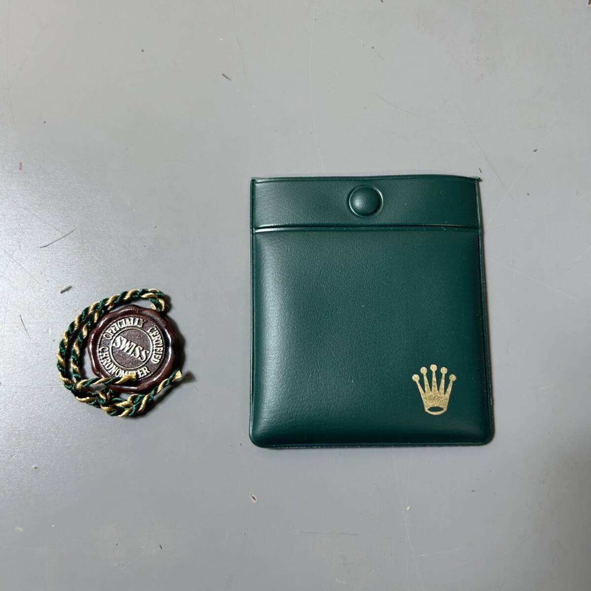 *ROLEX Rolex case box empty box green ( secondhand goods / present condition goods / storage goods )*