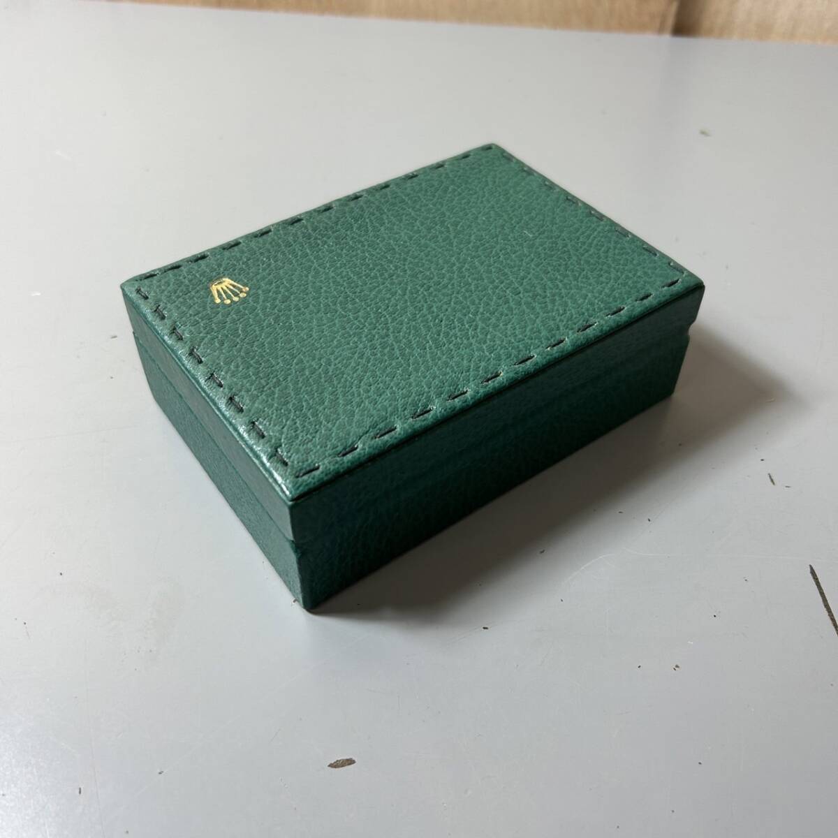 *ROLEX Rolex case box empty box green ( secondhand goods / present condition goods / storage goods )*