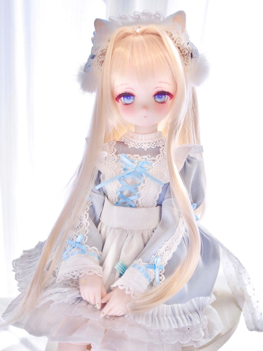 DDH-27  セミホワイト肌 カスタムヘッド＋自作アイ2種 難ありの画像6