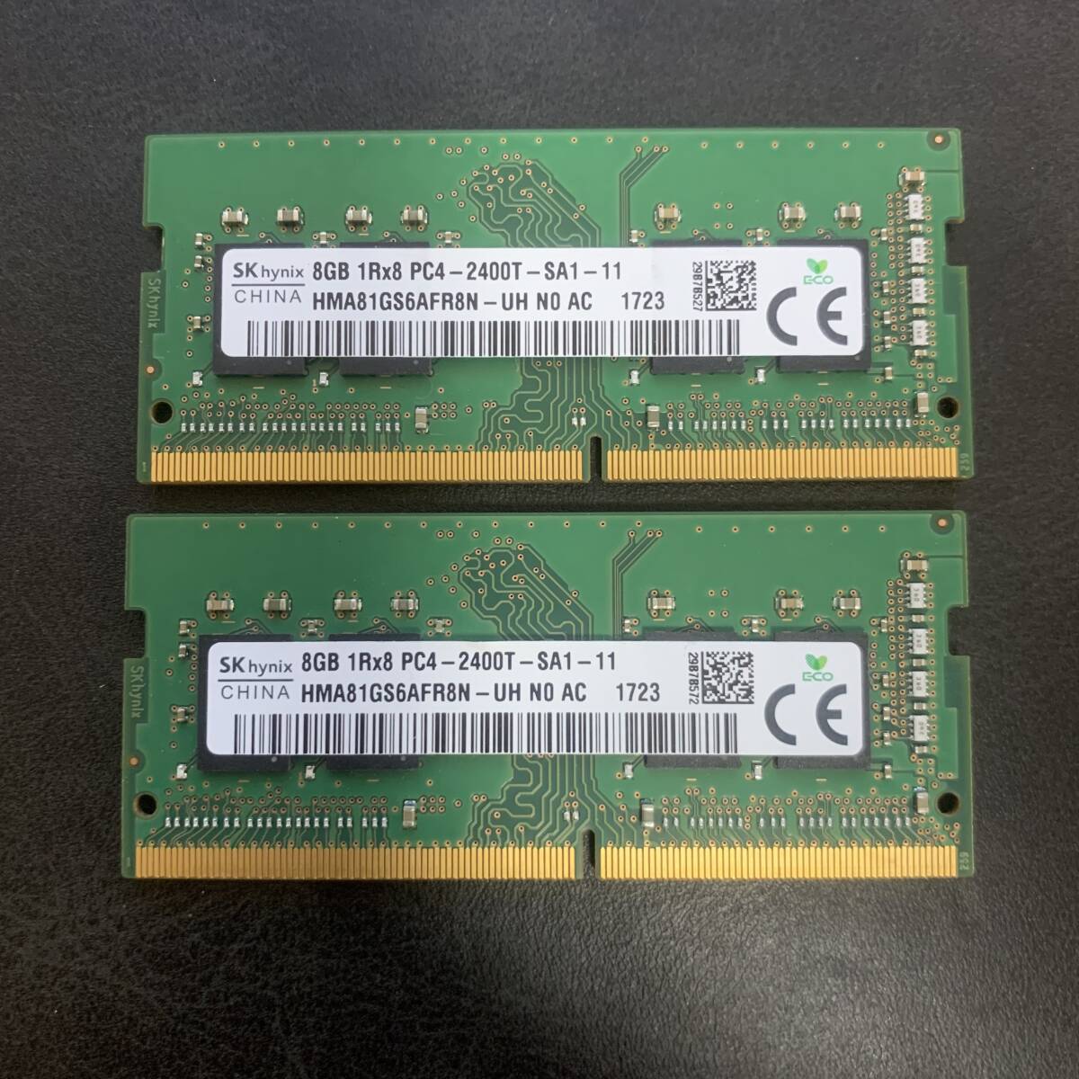 SK HYNIX ノートPCメモリー DDR4 合計16GB 1Rx8 8GB ×2枚 PC4-2400T_画像1