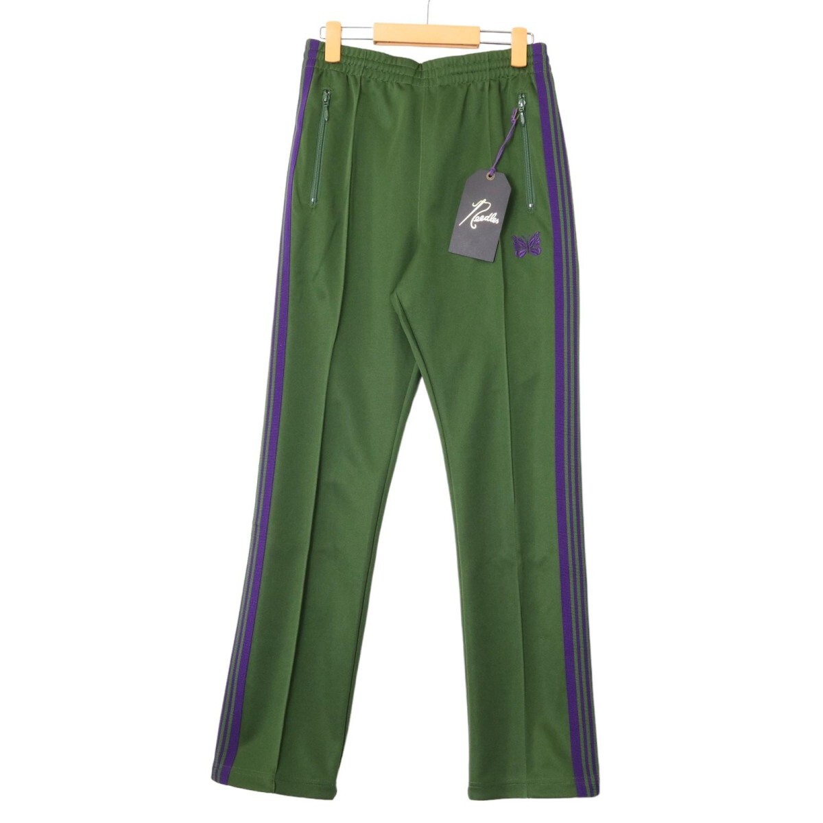 Needles / Narrow Track Pant - Poly Smooth ニードルズ トラックパンツ イージーパンツ ジャージ グリーン NS247 表記サイズXSの画像1