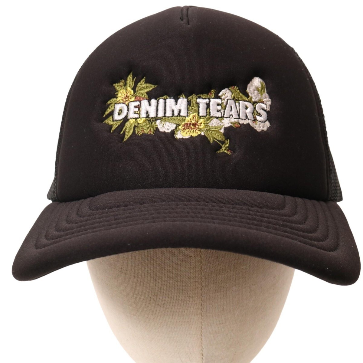 DENIM TEARS / TRUCKER FLORAL LOGO CAP デニムティアーズ トラッカー フラワー ロゴ メッシュ キャップ 帽子の画像2