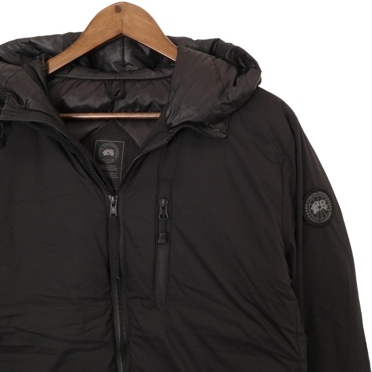 CANADA GOOSE / Black Label Lodge Hoody Canada Goose Black Label lodge f-ti down jacket 5078MB declared size M