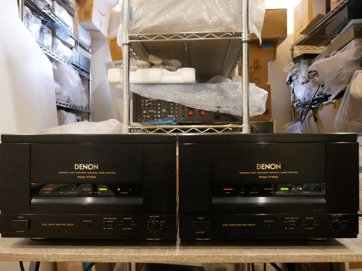 DENON POA－７７００ ペア可動品 超希少モンスターパワーアンプ登場！！ 無帰還モノラルパワーアンプ ＜エクセレント・セレクション ＞の画像2