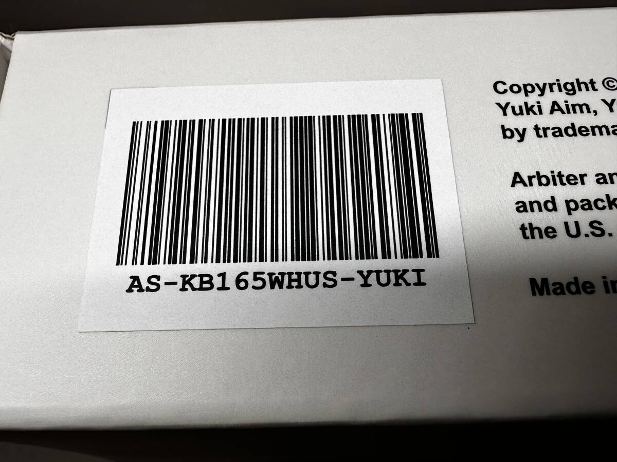 未使用品/YUKI AIM Polar 65 キーボード ユキエイム KATANA Edition AS-KB165WHUS-YUKI_画像2