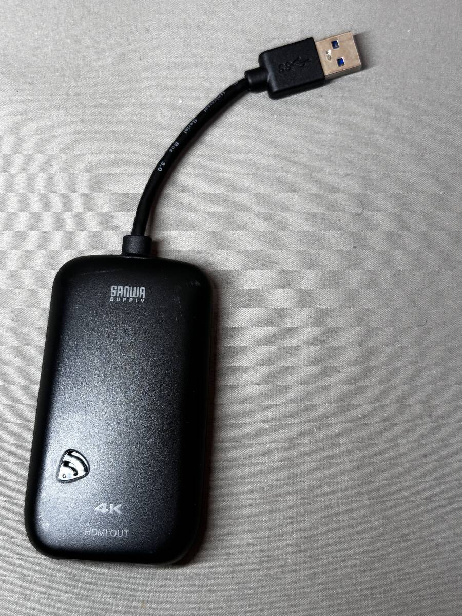 サンワサプライ USB-CVU3HD2 USB3.0-HDMIディスプレイアダプタ（4K対応）_画像1