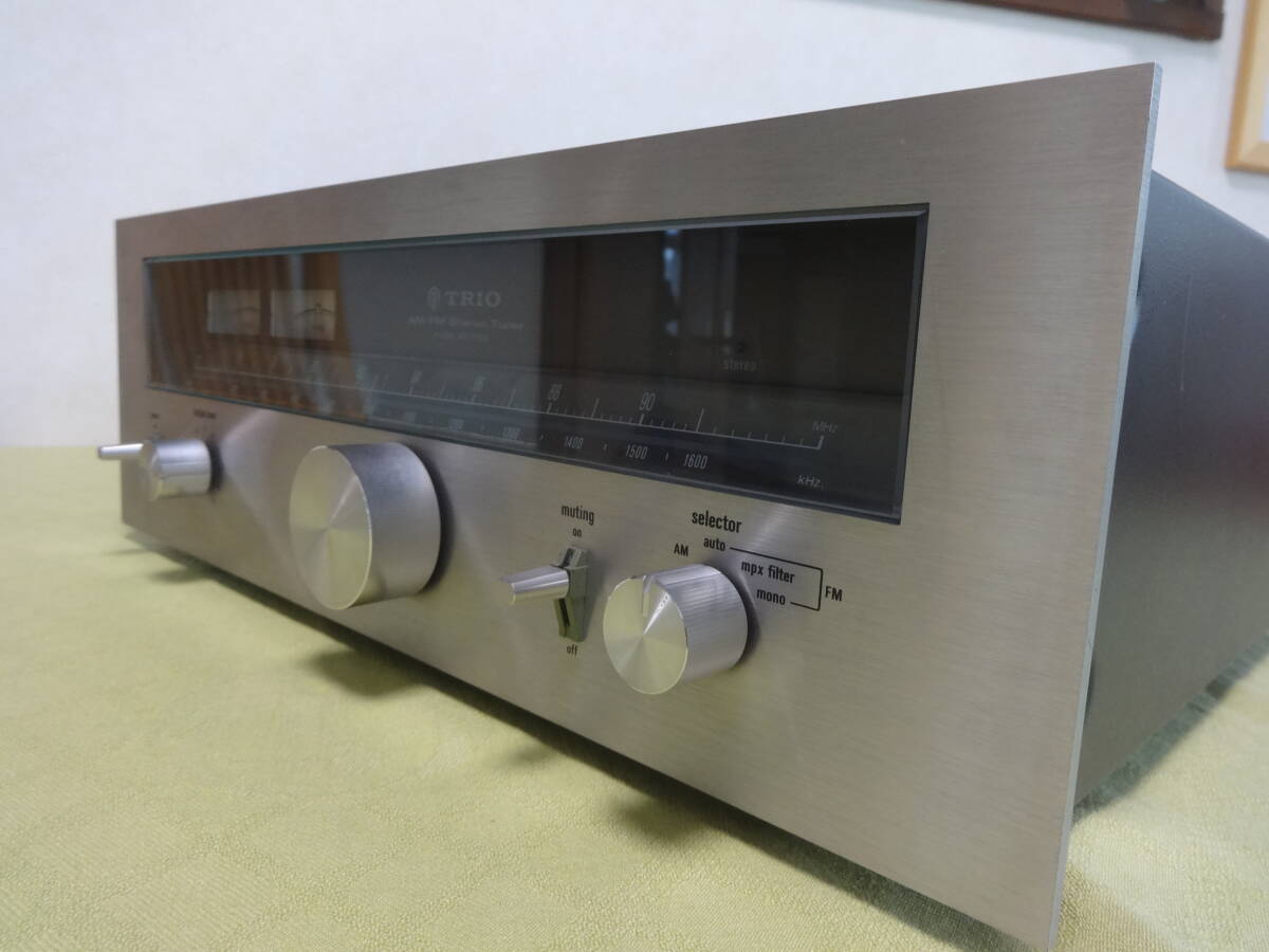 TRIO トリオ FM/AM チューナー KT-7100 【動作品】 取説・保証書付き ケンウッド Kenwood コンポーネント ステレオ アンプ の画像3