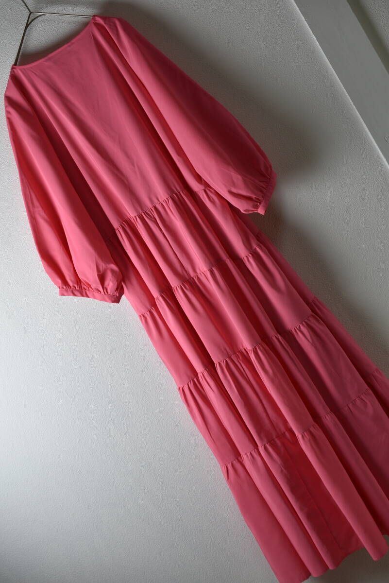 ZARA ザラ JOINLIFE ざっくりボリューム袖ロングワンピース サイズM ピンク色 未使用品 マキシ丈の画像5