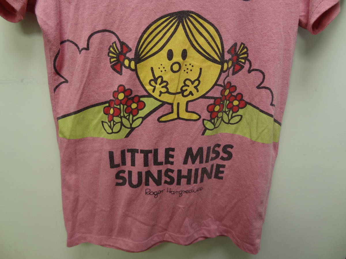 全国送料無料 MR.MEM LITTLE MISS サンリオ ユニクロ UT レディース プリント ピンク色Tシャツ サイズ Mの画像5