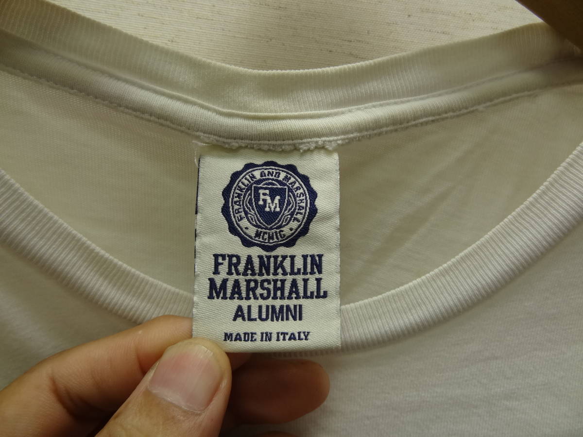 全国送料無料 フランクリン マーシャル FRANKLIN MARSHALL イタリア製 メンズ＆レディース ハワイアン柄 半袖 切替Tシャツ S_画像2