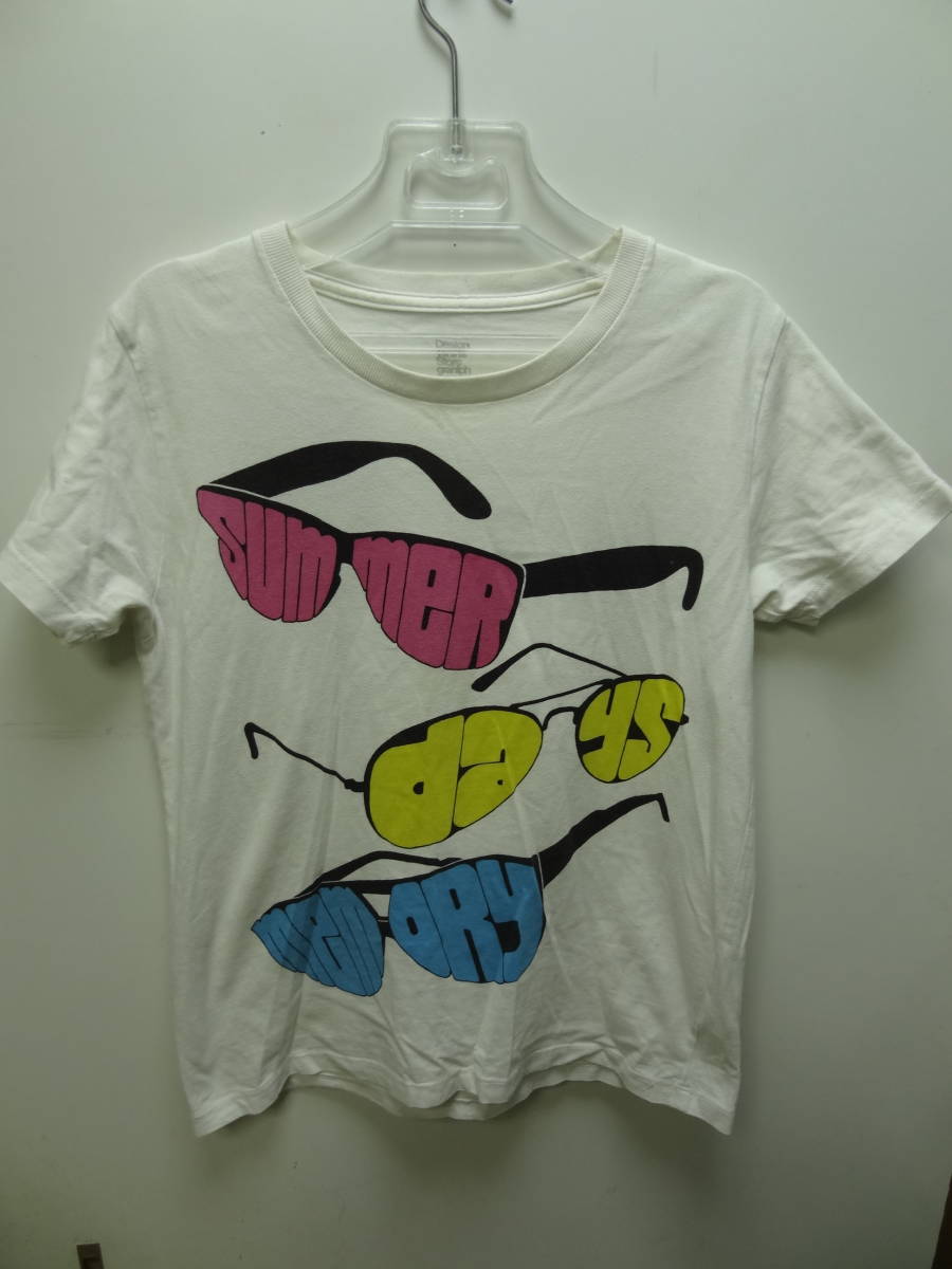 全国送料無料 グラニフ Design Tshirts Store graniph メンズ　サングラスプリント 半袖Tシャツサイズ SS_画像1