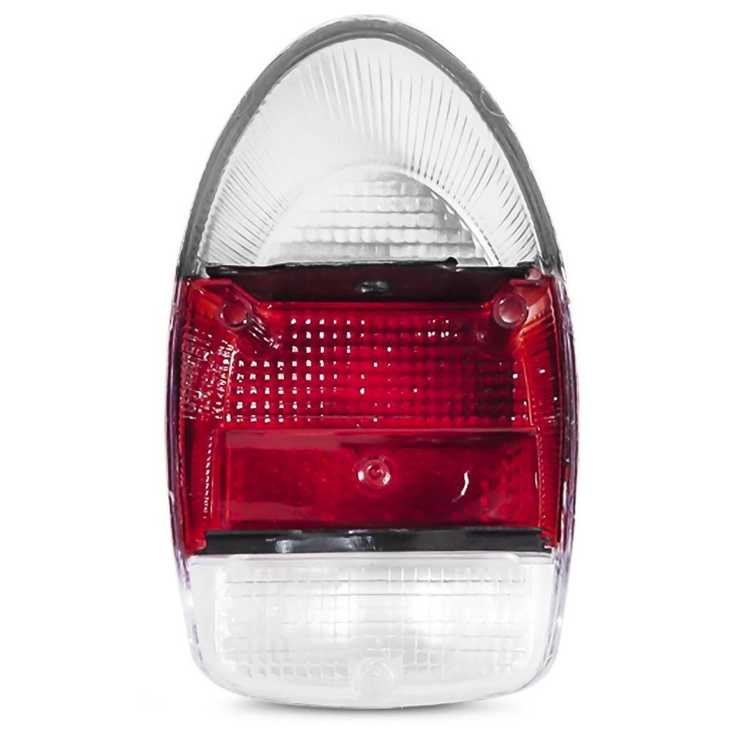 リア ライト テールライトレンズ ペア ２個セット レンズ 色 透明 クリア 赤 レッド T1 空冷ＶＷ 空冷ワーゲン ビートル VW 68年~72年_画像3