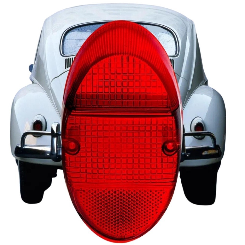 リア ライト テールライトレンズ ペア ２個セット レンズ 色 赤 レッド T1 空冷ＶＷ 空冷ワーゲン ビートル VW 62年~67年_画像8