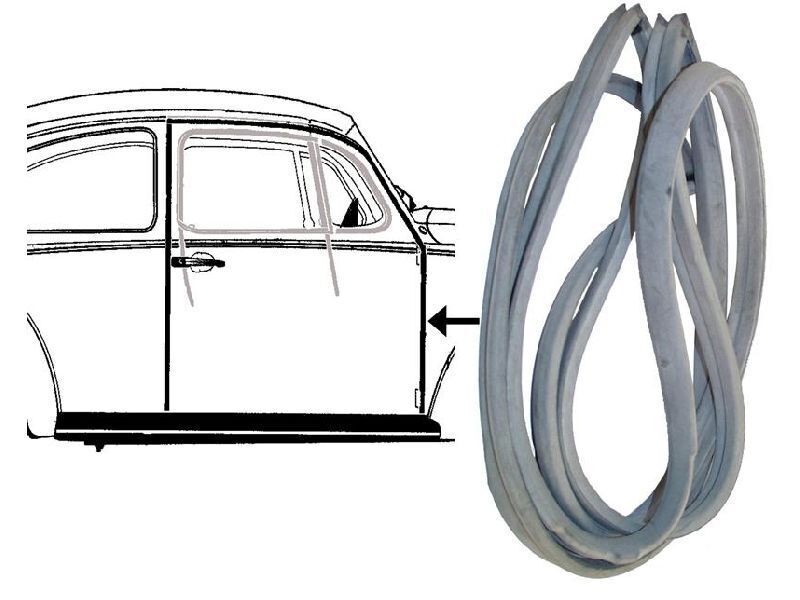 ドアシール ドア ゴム シール ２個セット ペア 左右側 T1 ビートル 1965~年式 空冷ＶＷ 空冷 VW フォルクスワーゲン VW Beetleの画像7