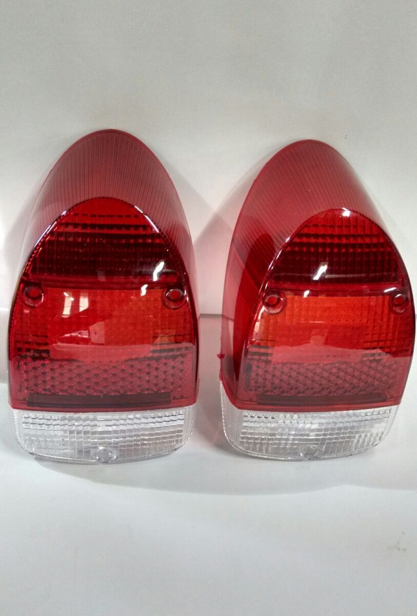 リア ライト テールライトレンズ ペア ２個セット レンズ 色 レッド 赤 透明 クリア T1 空冷ＶＷ 空冷ワーゲン ビートル VW 68年~72年の画像4