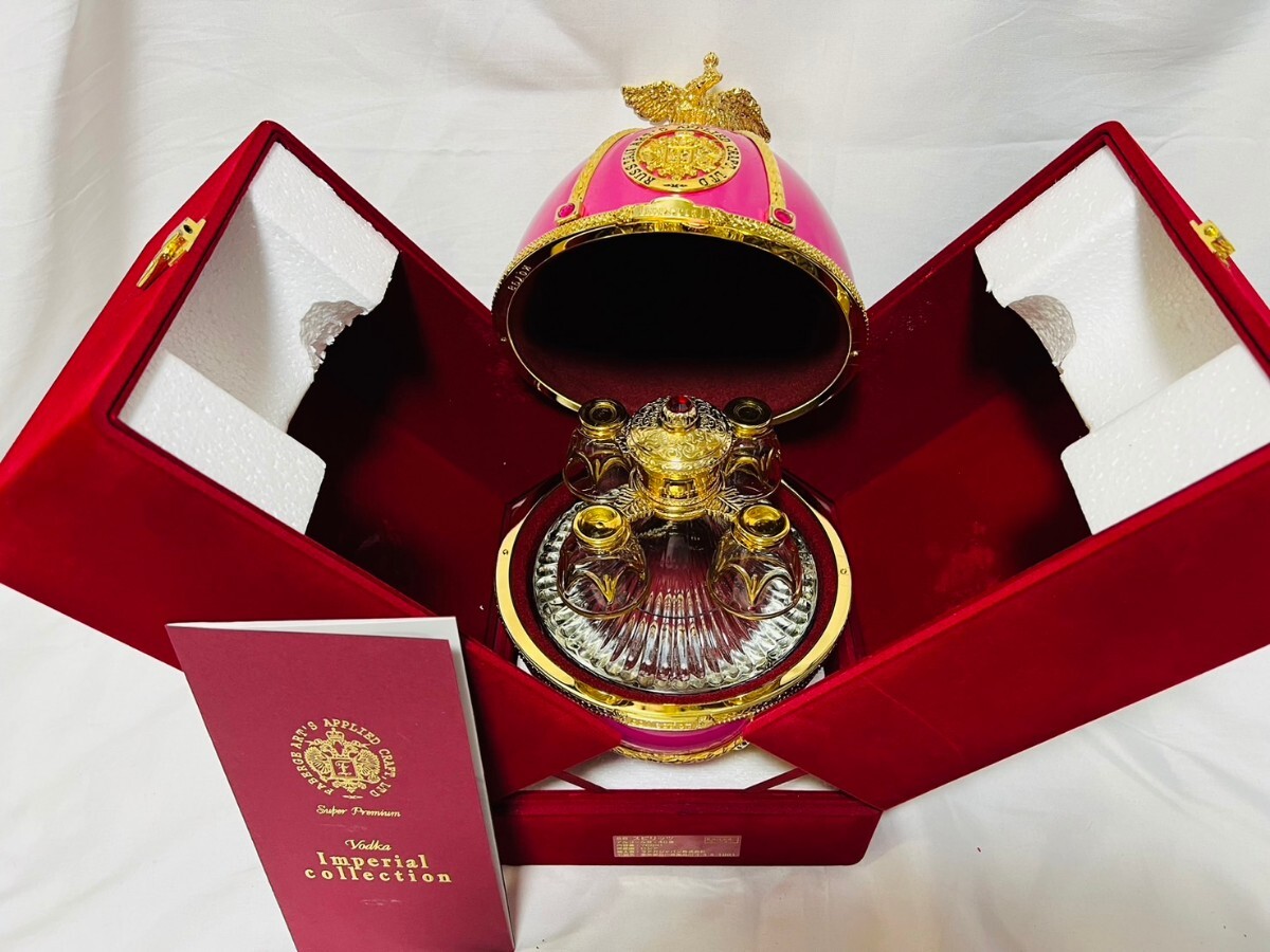 ladoga imperial collection vodka sho King pink egvenetsi Anne glass * velour case regular goods unopened 