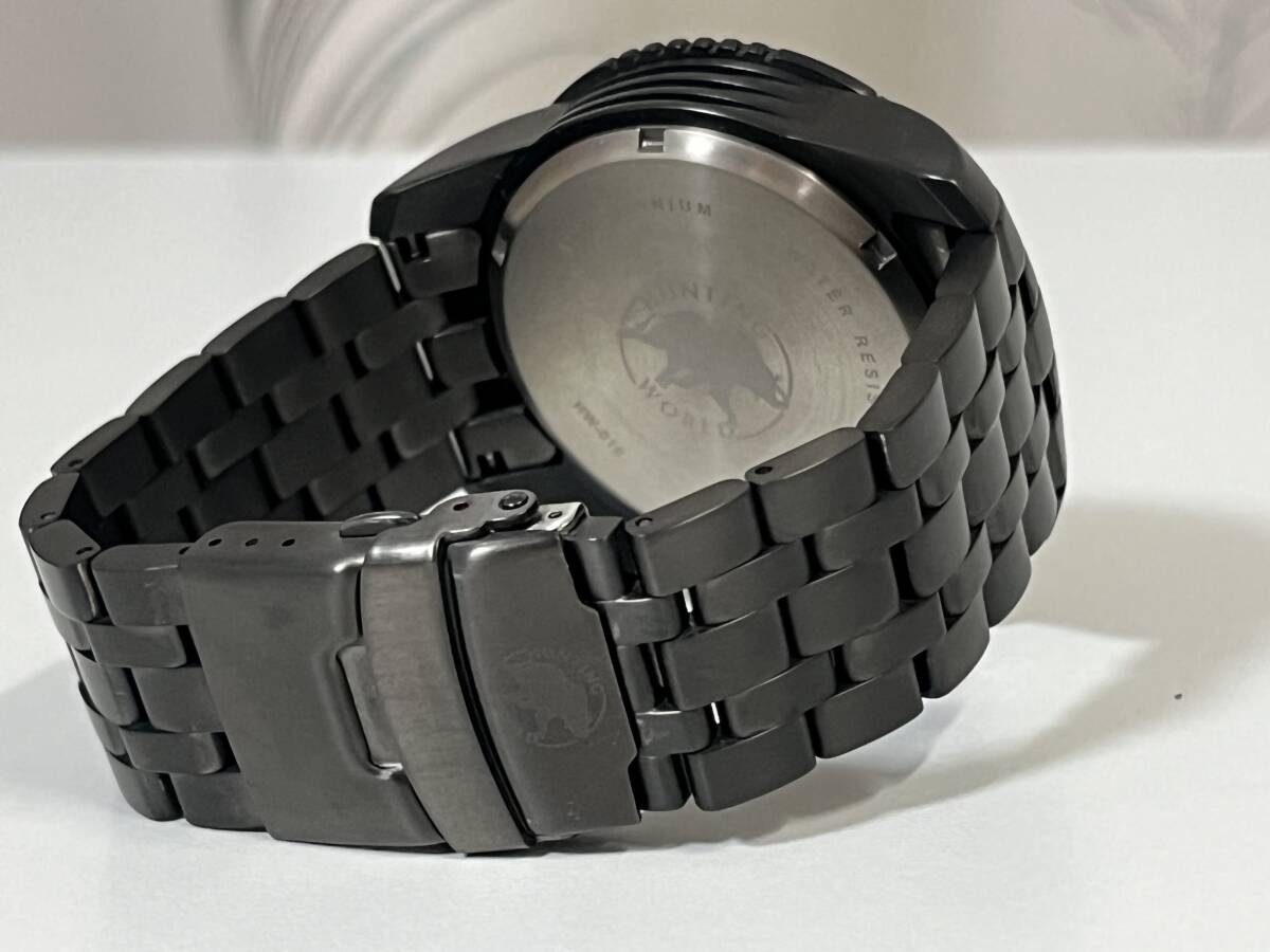 HUNTING WORLD ハンティングワールド オンダータ 腕時計 イタリア製 HW016GUGR チタン_画像7