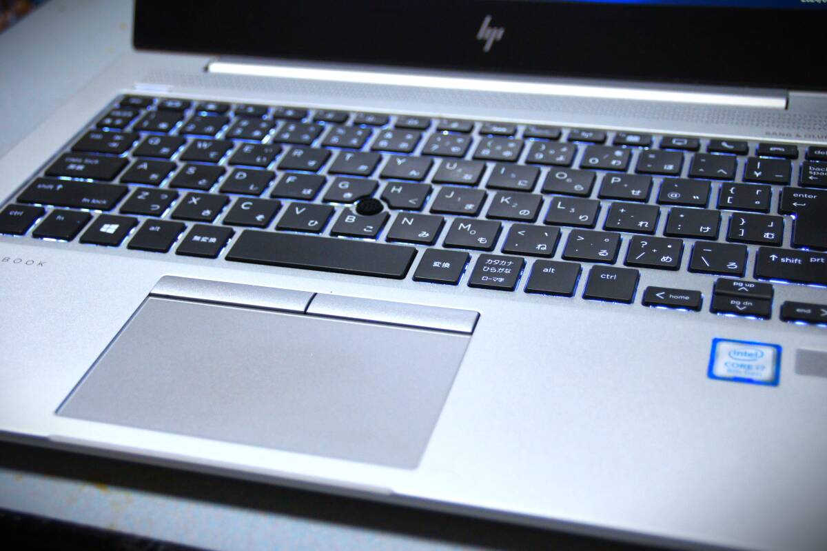 ★☆　hp EliteBook 830 G6 i7 16GB 10GBsim付　512GSSD　☆★_バックライトキーボード