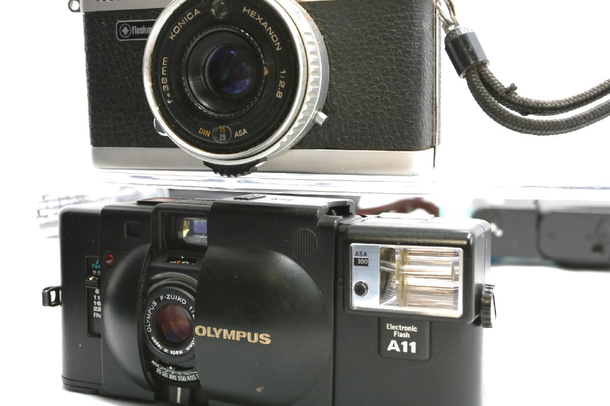 《一斉処分》OLYMPUS オリンパス XA+A11 Konica コニカ C35 Minolta ミノルタ HI-MATIC コンパクト フィルム カメラなど処分 #U559の画像6