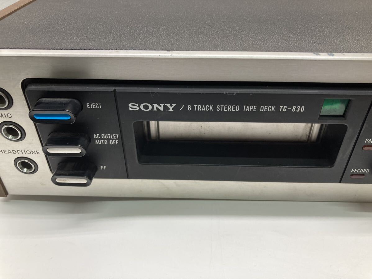 動作未チェック ジャンク SONY TC-830 テープレコーダー 8トラの画像2