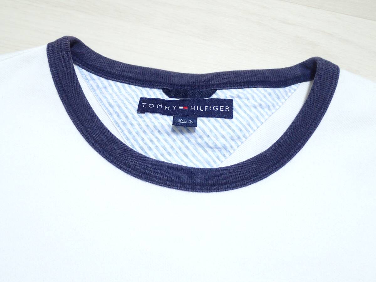 ☆TOMMY HILFIGER ☆トミーヒルフィガー ☆コットン ☆半袖Tシャツ ☆プルオーバー ☆ホワイト ☆メンズ ☆XLの画像6