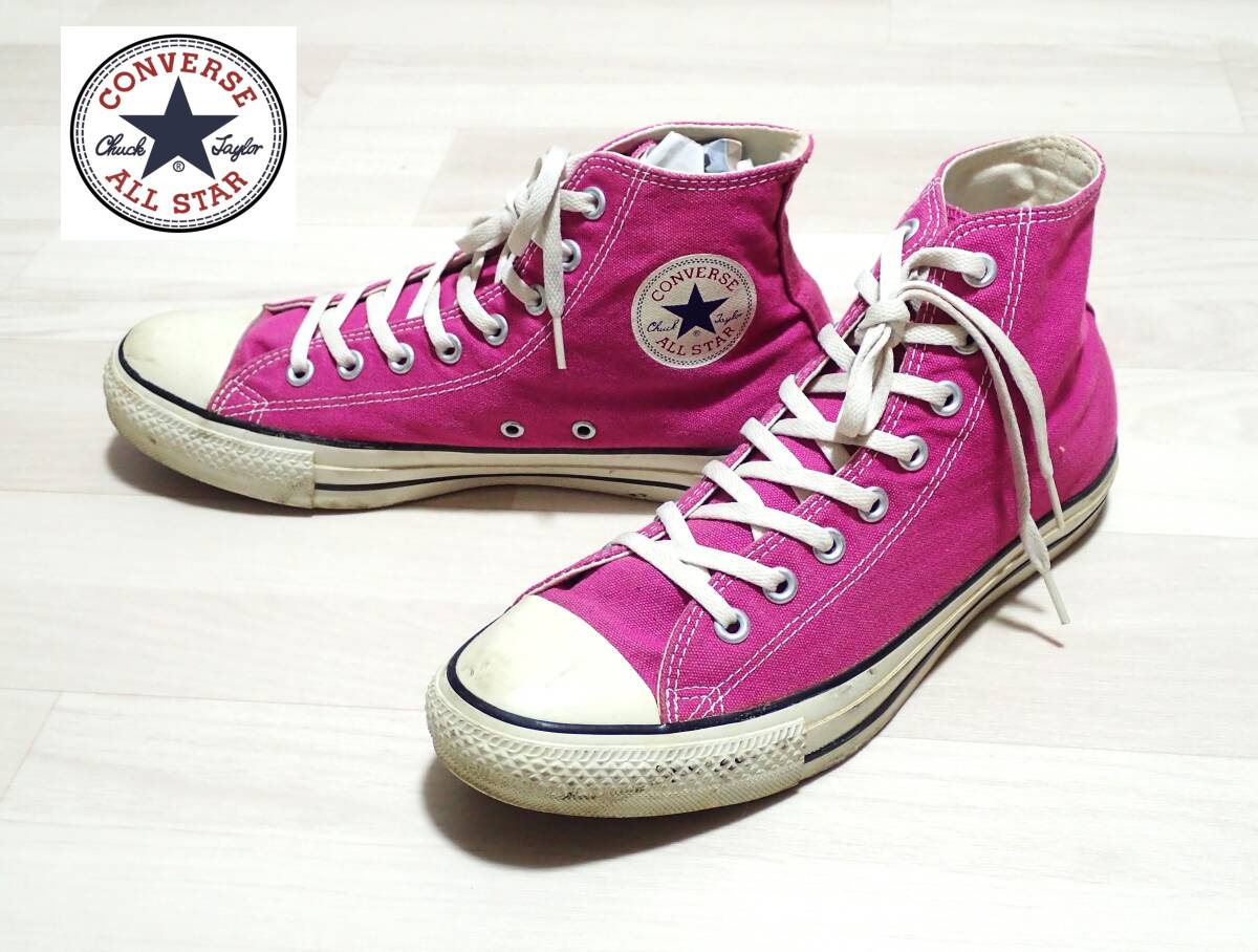 ☆CONVERSE ALLSTAR ☆コンバース オールスター ☆IC1313 ☆クラシックHi ☆ハイカットスニーカー☆ラズベリーピンク☆サイズ9   の画像1