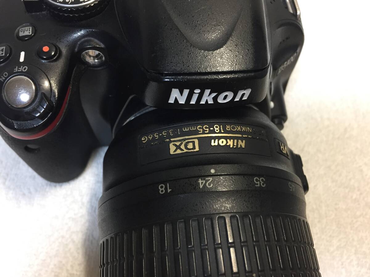 ニコン Nikon D5100 AF-s DX Nikkor 18-55mm F3.5-5.6 G VR デジタル一眼 ボディレンズセット ジャンクの画像4